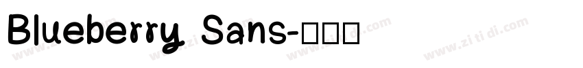 Blueberry Sans字体转换
